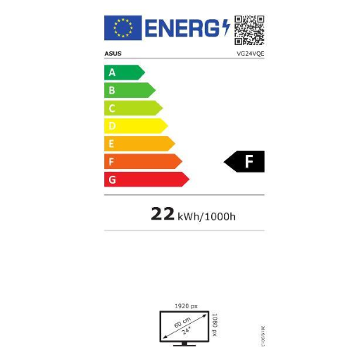 ASUS TUF Gaming VG24VQE - Monitor a LED - gaming - curvato - 23.6" - 1920 x 1080 Full HD (1080p) @ 165 Hz - VA - 250 cd/m² - 3000:1 - 1 ms - 2xHDMI, DisplayPort - nero